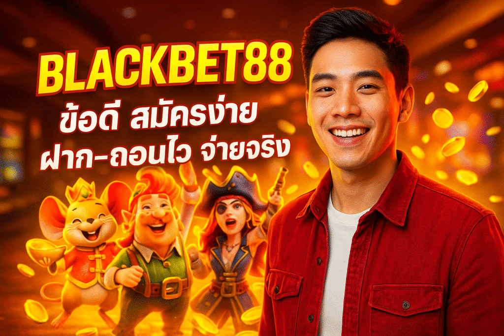 BLACKBET88 ข้อดี สมัครง่าย ฝาก-ถอนไว จ่ายจริง
