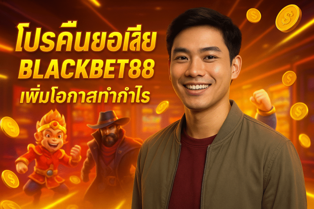 โปรคืนยอดเสีย BLACKBET88 เพิ่มโอกาสทำกำไร